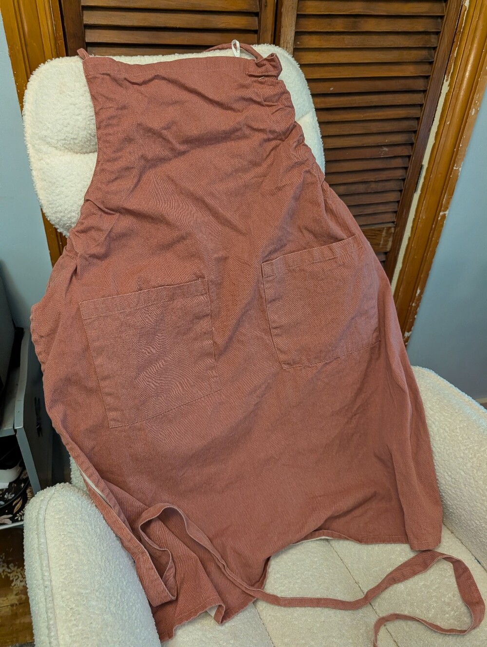 Heirloom Cotton Kitchen Apron natural materials